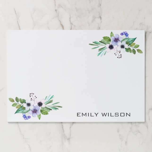 Colorful Pastel Tones Bouquet Paper Pad (Front)