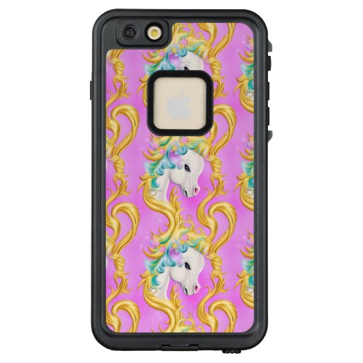 Colorful Pastel Unicorn with Rococo Baroque Accent LifeProof FRĒ iPhone 6/6s Plus Case