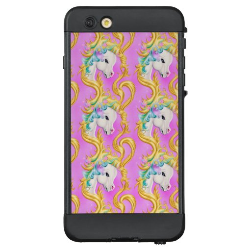 Colorful Pastel Unicorn with Rococo Baroque Accent LifeProof NÜÜD iPhone 6 Plus Case