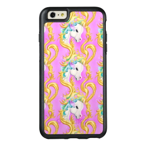 Colorful Pastel Unicorn with Rococo Baroque Accent OtterBox iPhone 6/6s Plus Case