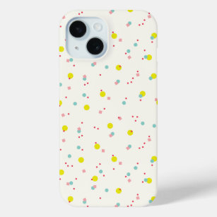 Colorful Pastels Confetti Dots Oh What Fun Holiday iPhone 15 Case
