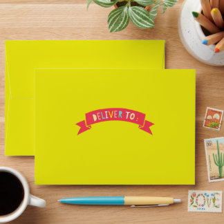 Colorful Pastels Confetti Dots Oh What Fun Holiday Envelope