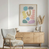 Colorful Pastels Modern Abstract Shapes Art