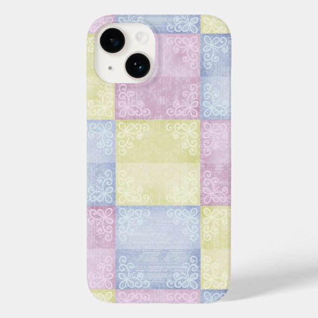 Colorful Pastels Patchwork Case-Mate iPhone Case (Back)