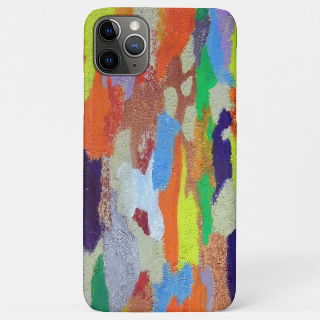 colorful patch carpet iPhone case (Back)