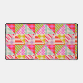 Colorful Patchwork Aesthetic Desk Mat Mousepad