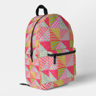 Colorful Patchwork Backpack