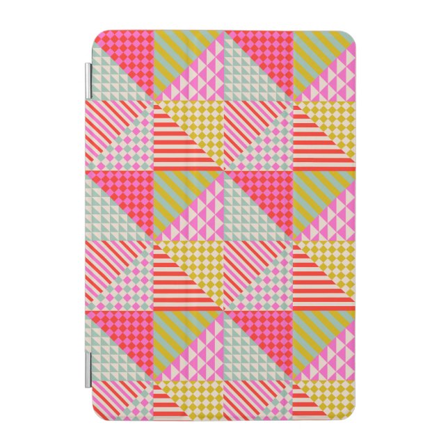 Colorful Patchwork iPad Tablet Case (Front)