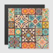Colorful Patchwork Islam Motifs Tile (Front/Back)