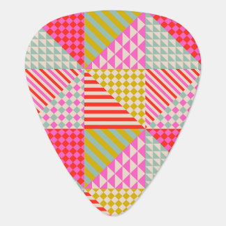 Colorful Patchwork Musician Guitar Pick