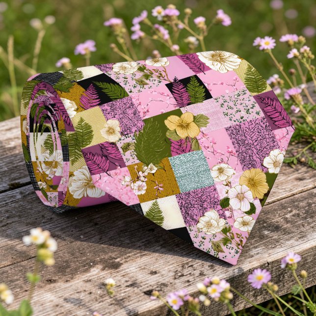 Colorful Patchwork Pattern Custom Necktie (Creator Uploaded)