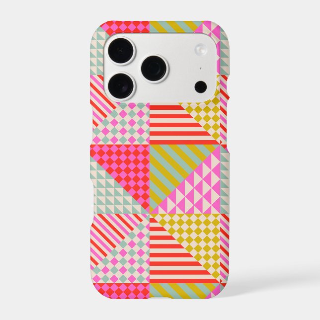 Colorful Patchwork Phone Case (Back)