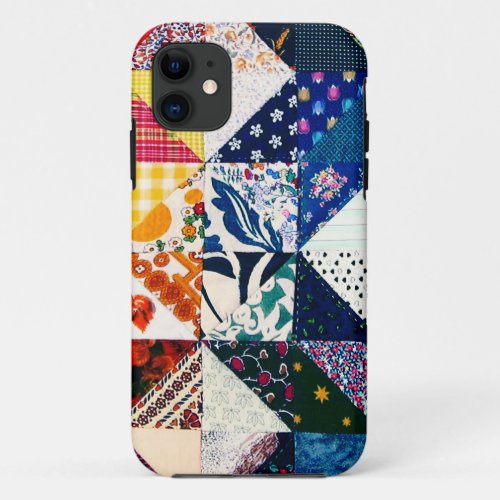 Colorful Patchwork Quilt iPhone 11 Case