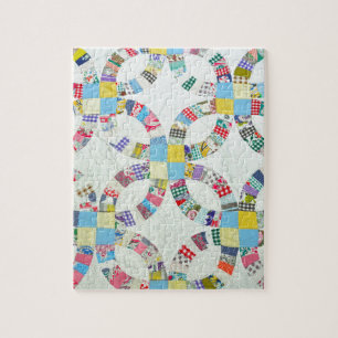 Colorful patchwork quilt jigsaw puzzle
