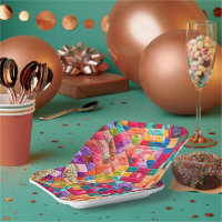 Colorful Patchwork Quilt Pattern