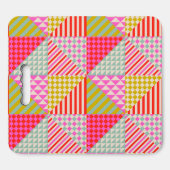 Colorful Patchwork Stadium Bleacher Seat Cushion (Front Horizontal)