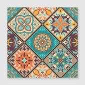 Colorful patchwork tile: Islamic motifs. (Front)