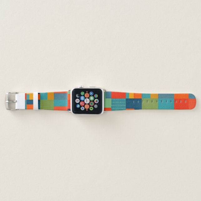Colorful Patchwork Watch Band (Front)