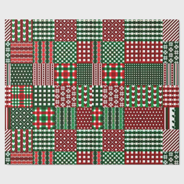 colorful patchwork wrapping paper (Seam)