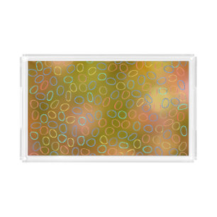 Colorful Pattern Acrylic Tray