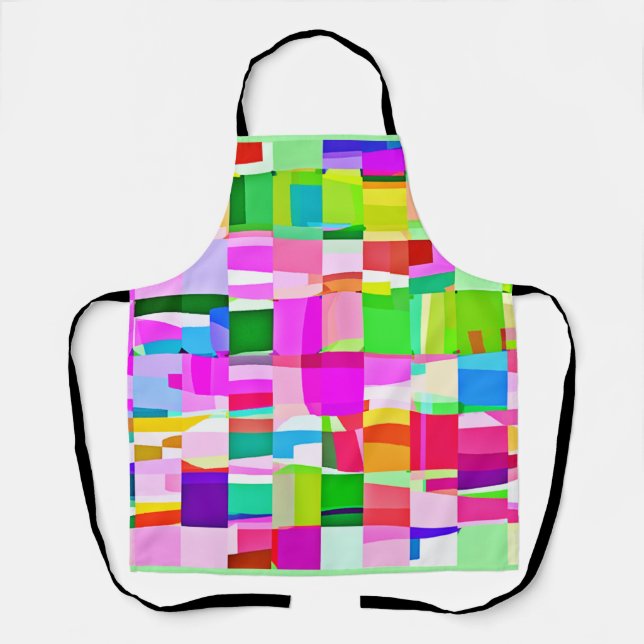 Colorful Pattern Art Apron (Front)