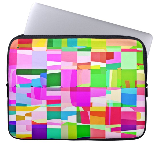 Colorful Pattern Art Laptop Sleeve (Front)