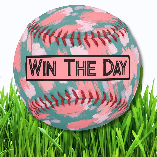 Colorful Pattern Baseball (Inspirational Colorful Brushstrokes Pattern Baseball )