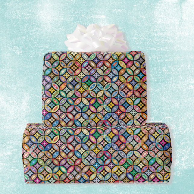 Colorful Pattern Birthday Gift Wrapping Paper (Creator Uploaded)