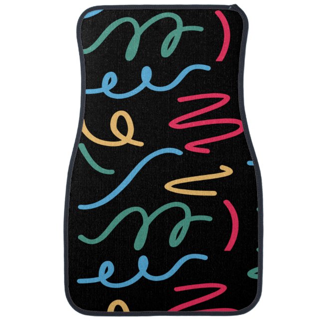 Colorful Pattern             Car Floor Mat (Front)