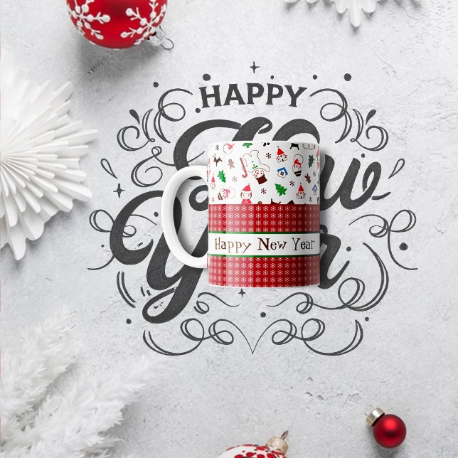 Colorful pattern Christmas Coffee Mug (Creator Uploaded)