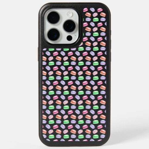 Colorful Pattern Cookies Macarons Dessert iPhone 15 Pro Max Case