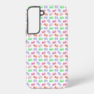 Colorful Pattern Cookies Macarons Dessert Samsung Galaxy S22+ Case