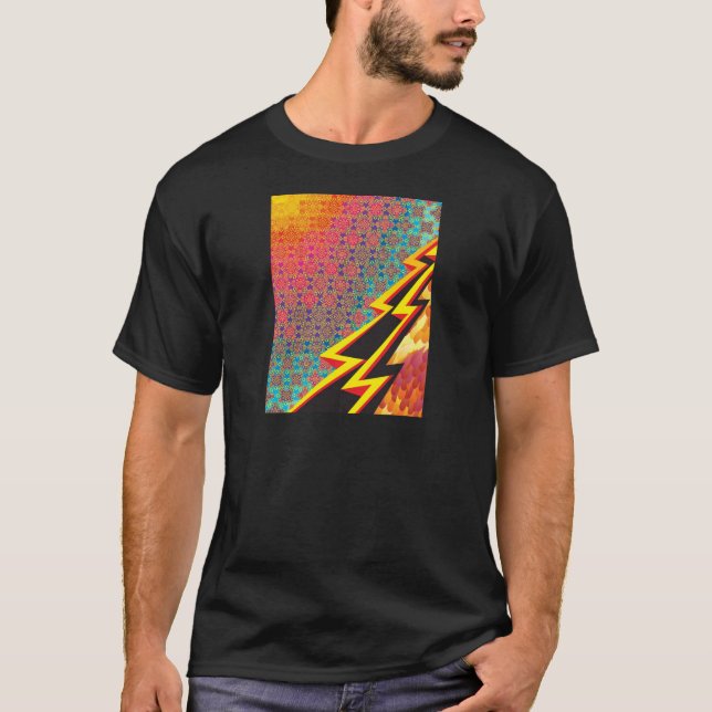 Colorful Pattern Creation "Flash Gordon" T-Shirt (Front)