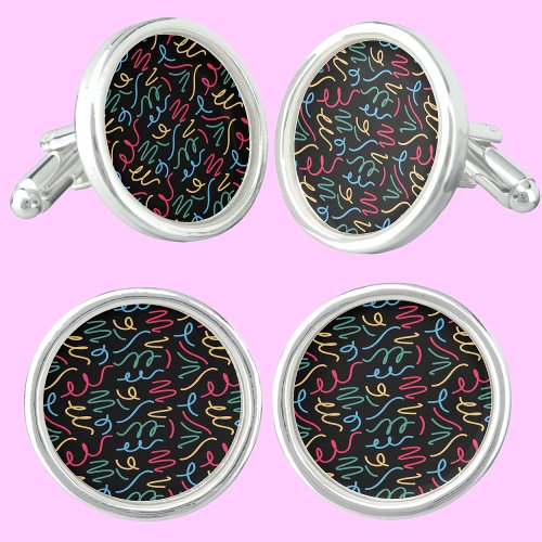 Colorful Pattern Cufflinks