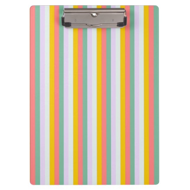 Colorful Pattern Design Clipboard (Front)