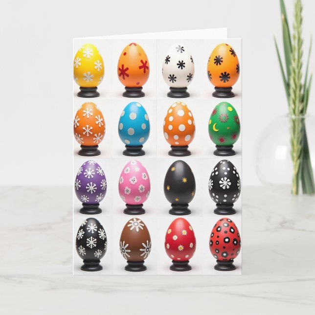 Colorful Pattern Display Art Card (Front)