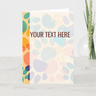 Colorful Pattern Dog Paw Prints Announcement