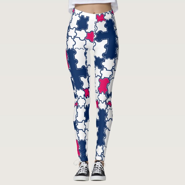 Colorful pattern , elegant leggings (Front)