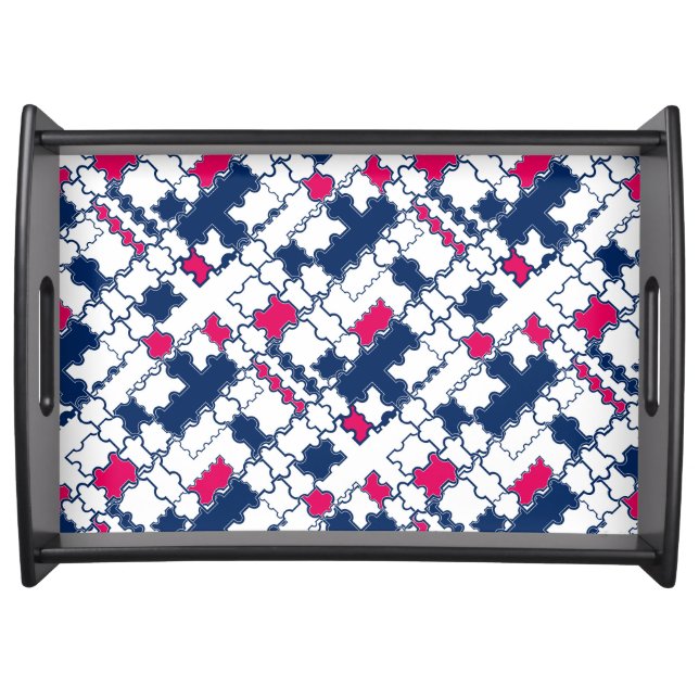 Colorful pattern , elegant serving tray (Front)