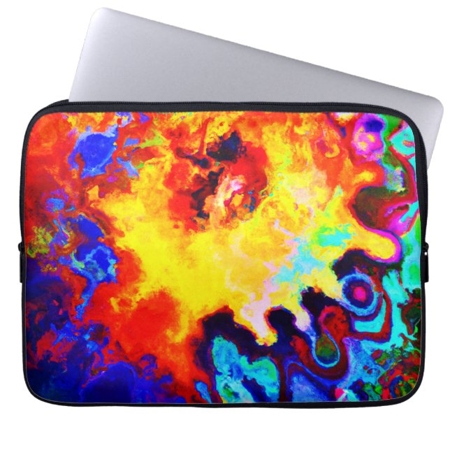Colorful Pattern Explosion Laptop Sleeve (Front)