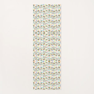 Colorful pattern featuring repeating rows  yoga mat