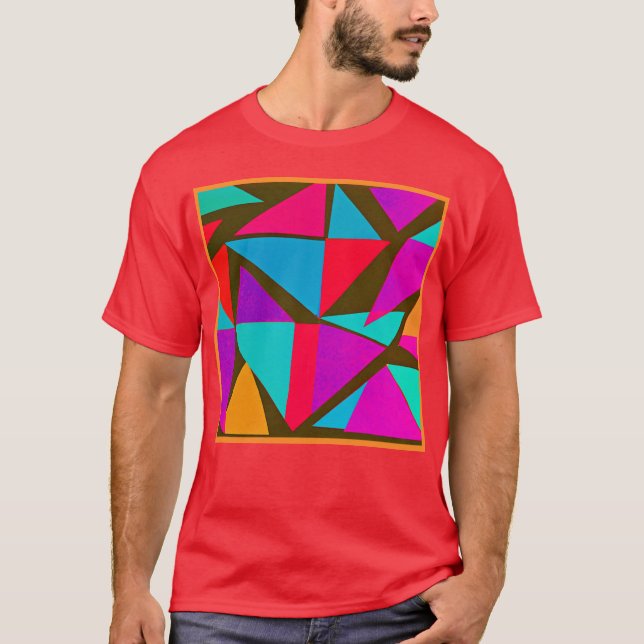 Colorful Pattern Fun T-Shirt (Front)