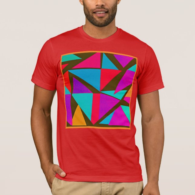 Colorful Pattern Fun T-Shirt (Front)