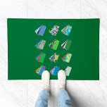 Colorful Pattern Gift Tags Set Doormat