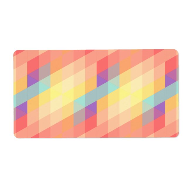 Colorful pattern label (Front)