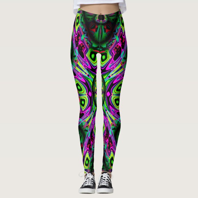 Colorful pattern leggings (Front)