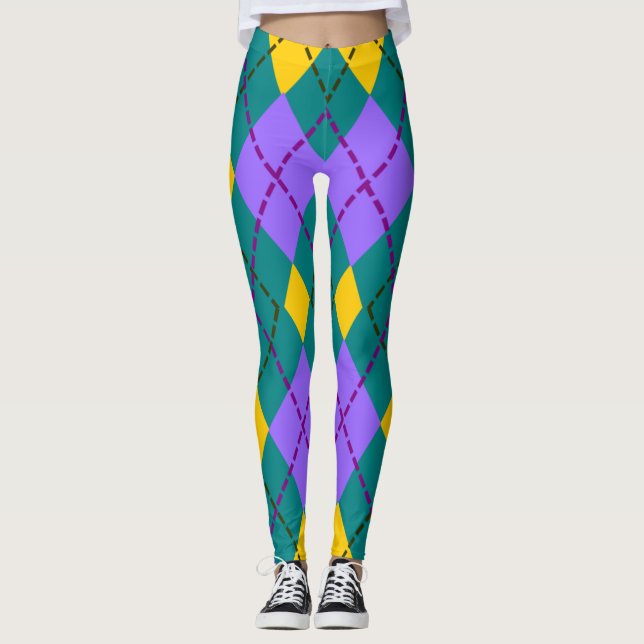 Colorful pattern Leggings  (Front)