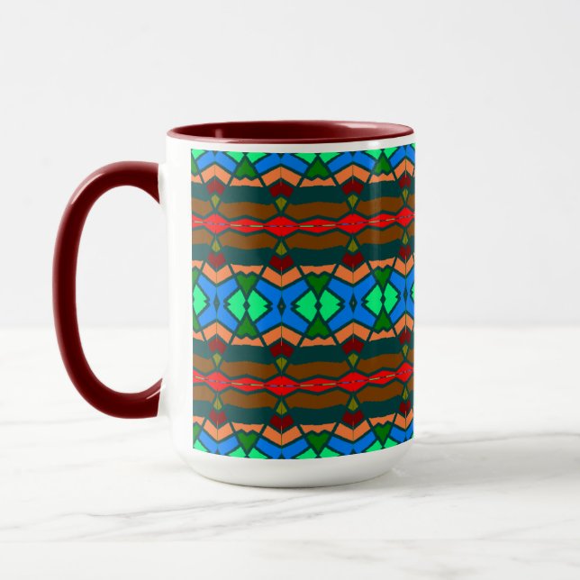 Colorful Pattern Mug (Left)