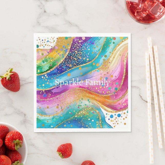 Colorful Pattern Napkins  (Insitu)