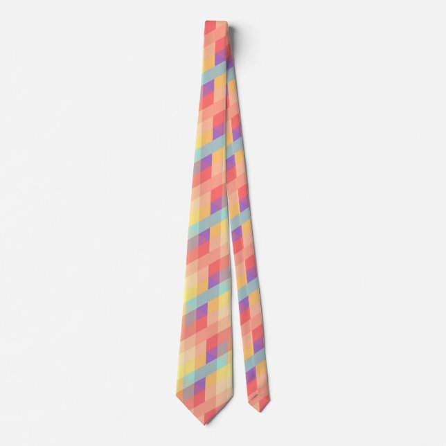 Colorful pattern neck tie (Front)